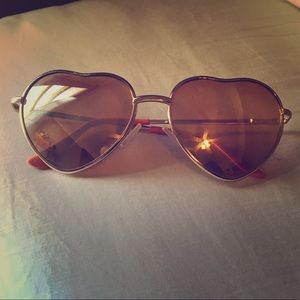 Betsy Johnson Heart-shaped Sunglasses